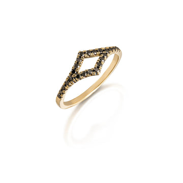 Emilia black diamonds ring