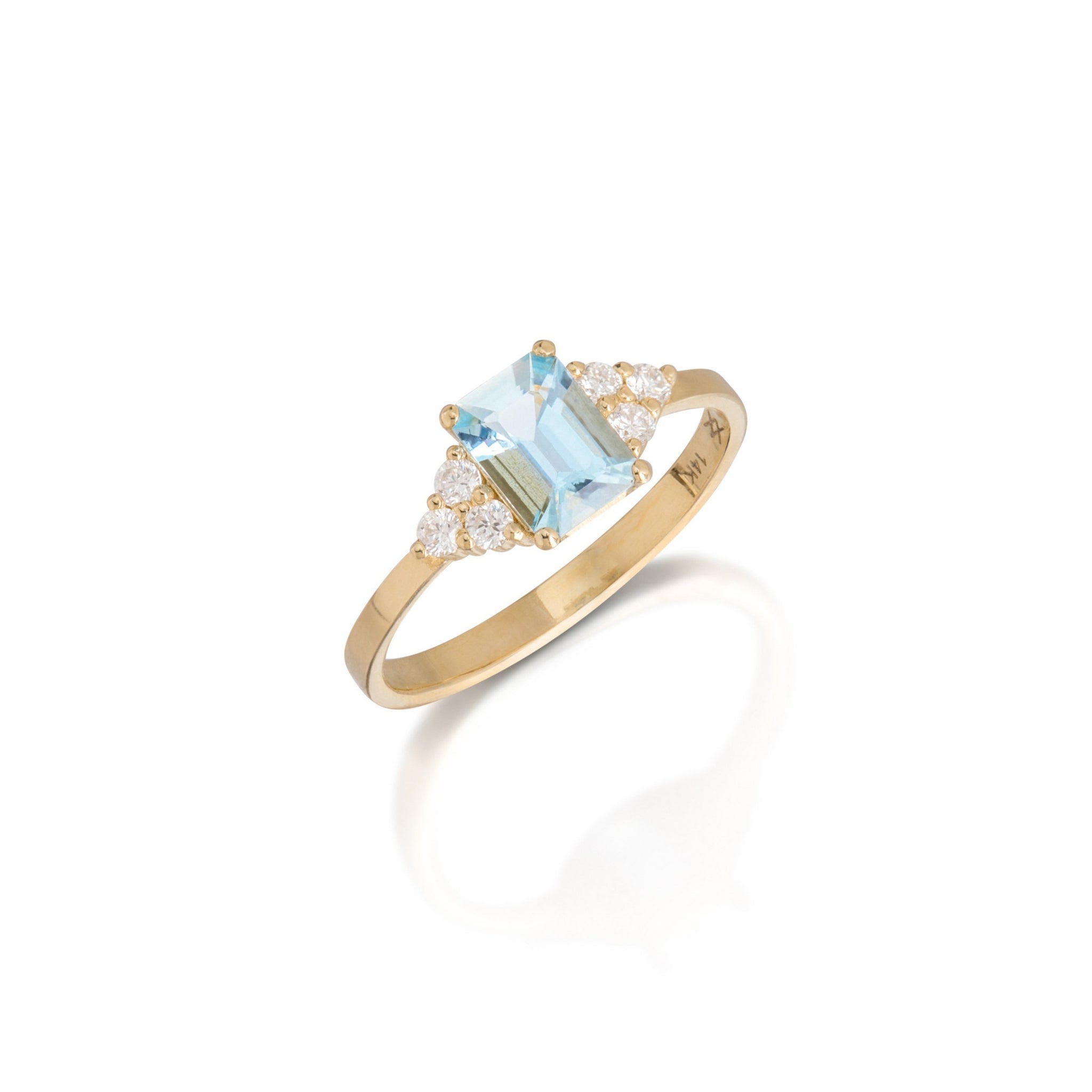 Juno Ring - Aquamarine